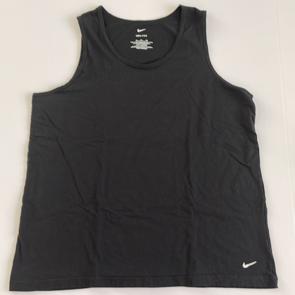 2 (two) Used Nike Dri Fit Essential Cotton Stretch Tank Top XXL